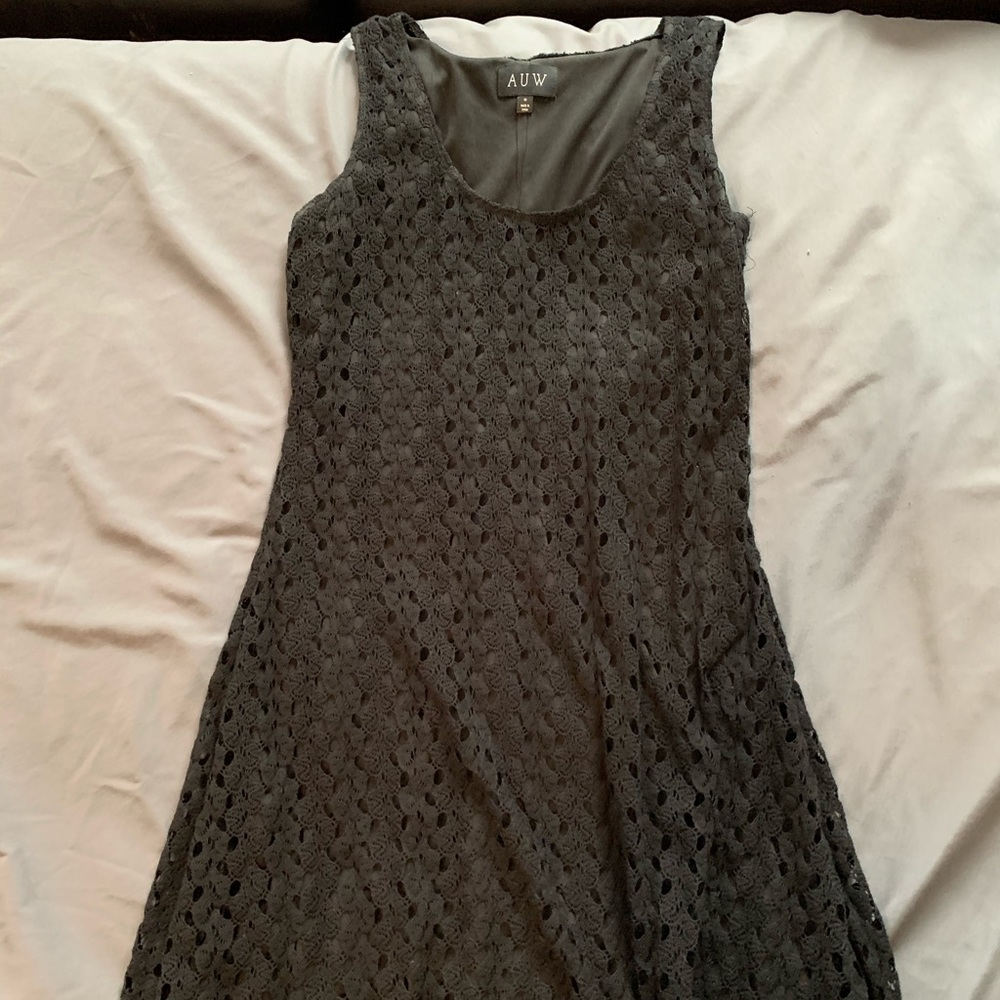 Black Dress with longer train in back